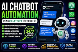 custom ai chatbot automation, ai chatbot using chatgpt for business