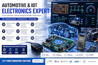 design esp32 iot pcb, automotive electronics, motor controller embedded system