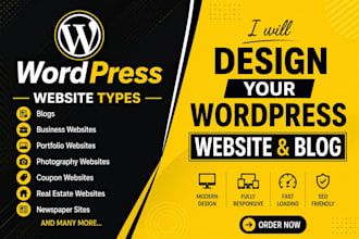 do wordpress website development, design or redesign