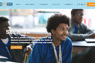 build website for your online school, elearning on wordpress