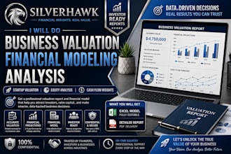 do business valuation report financial modelling analysis startup equity cash