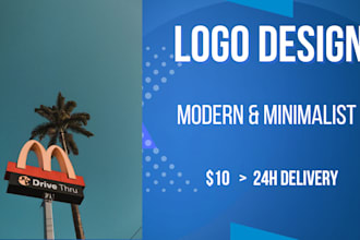 design a minimalist logo in canva in 24h