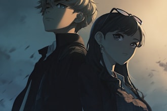 do anime manga webtoon album cover design or cover art