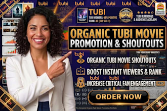 do organic tubi movie promotion, shoutout your movie to boost viewers and rank