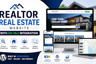 design modern real estate idx website in wordpress
