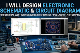 design electronic schematic, circuit diagram