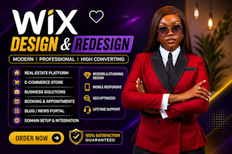 build wix website, design wix or redesign wix website