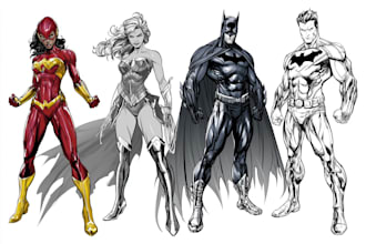 superhero character for comics