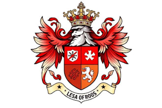 design a coat of arms regal heraldic family crest logo