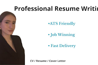 write or improve your professional resume or CV