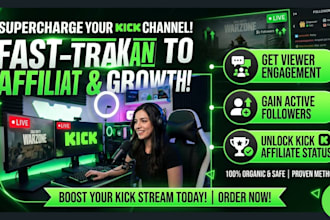 kick channel promotion kick affiliate growth kick stream promotion kick follower