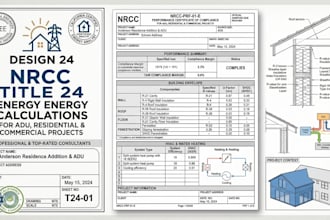 design 24 nrcc title 24 energy calculations for adu, residential  commercial pr