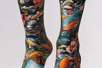 create a socks design unique socks design