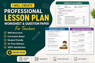 create high quality lesson plans and educational materials