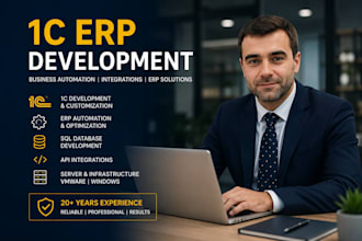 be your senior 1c erp developer for business automation