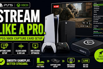 setup ps5 or xbox obs streaming with capture card for lag free gameplay