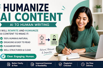 rewrite and humanize ai generated content