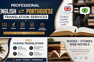 translate books, novels, and stories from english to portuguese