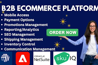 setup b2b ecommerce platform netsuite cin7 core adobe commerce cin7 omni sku iq