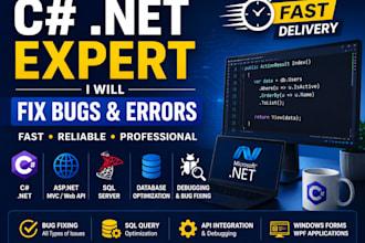 fix csharp dot net bugs and errors professionally