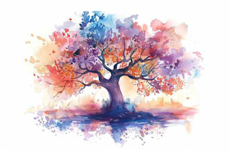 draw a watercolor illustrations