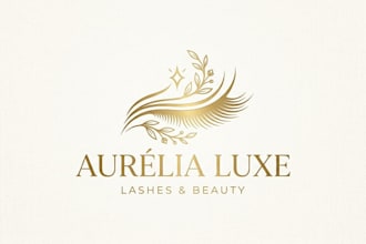 design a luxury eyelash logo for your beauty brand