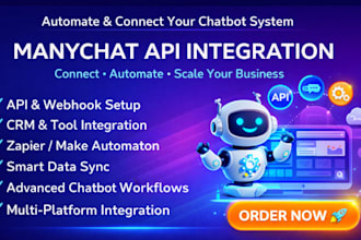 build n8n and manychat automation systems