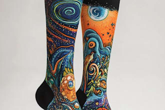 unique socks design and custom socks design