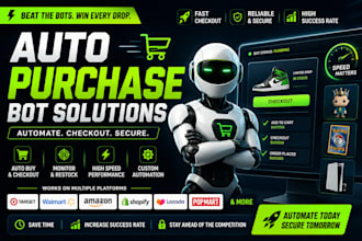 auto purchase bot, checkout bot, walmart bot, target bot, shopping bot, pokemon