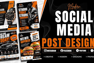 make professional promotional posts for social media