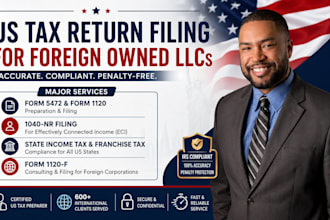 do USA tax return for foreign owned llc 5472 and 1120