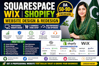 redesign squarespace printful shopify printify gelato wix square online booking