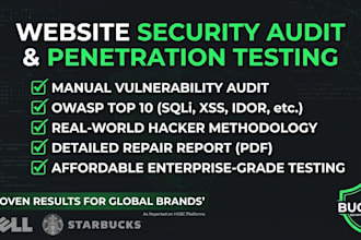 secure, audit, and test your website for vulnerabilities