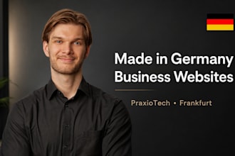 build a professional business website made in germany