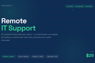 provide remote IT support and fix your computer or network issues
