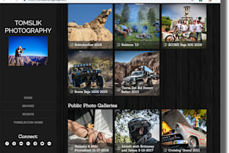 design or redesign smugmug website, photography portfolio website, fix smugmug