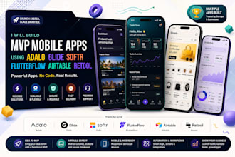 build no code app on adalo glide softr flutterflow retool