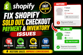 troubleshoot shopify checkout payment gateway cart errors sold out bug fix