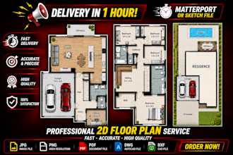 design precise architectural 2d autocad drawings floor plans blueprints