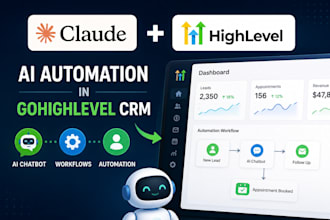 setup claude code ai automation chatbot automation workflows in gohighlevel CRM