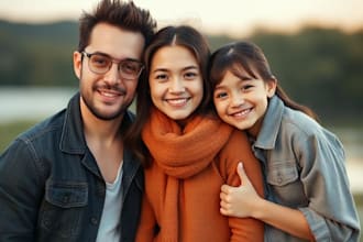 do lifestyle, fashion retouch or family retouch, including clothes photo editing