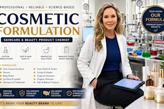 formulate skincare, cosmetic, beauty, lotion, cream products