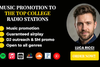 play your music on 2250 italy USA UK global college radio stations