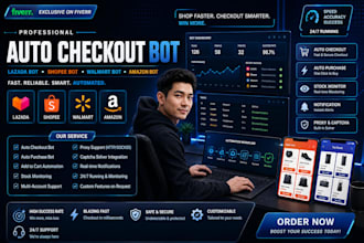 do auto checkout bot lazada bot auto purchase bot walmart bot amazon bot