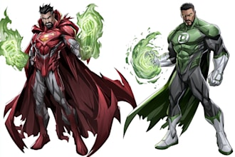do superhero cartoon character