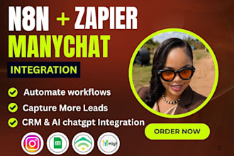 set up n8n manychat integration with google sheet klaviyo, gohighlevel or make