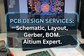 create pcb layout schematic gerber files and bom using altium