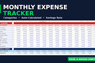 create a custom excel budget tracker and personal finance dashboard