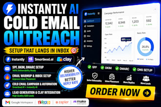 setup instantly ai cold email outreach system