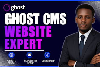build ghost website cms ghost cms website clone or migrate ghost blog newsletter